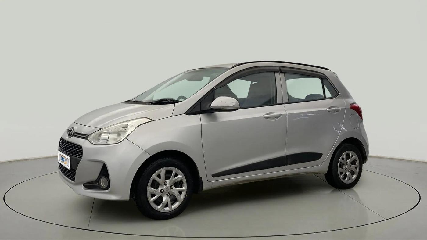 2018 Hyundai Grand i10 SPORTZ 1.2 KAPPA VTVT, Petrol, Manual, 86,900 km, Left Front Diagonal