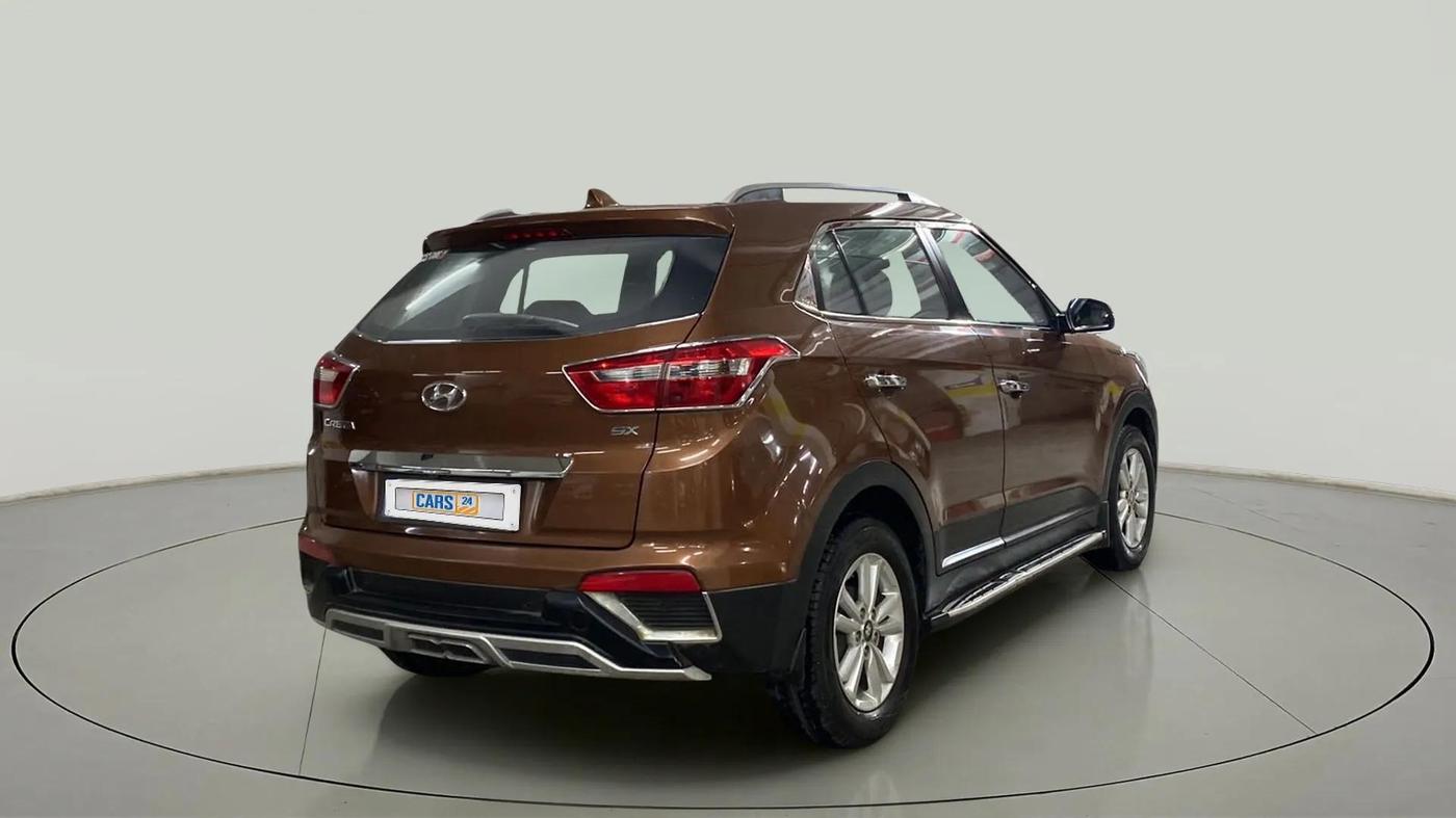 2017 Hyundai Creta SX PLUS 1.6 PETROL, Petrol, Manual, 71,892 km, Right Back Diagonal