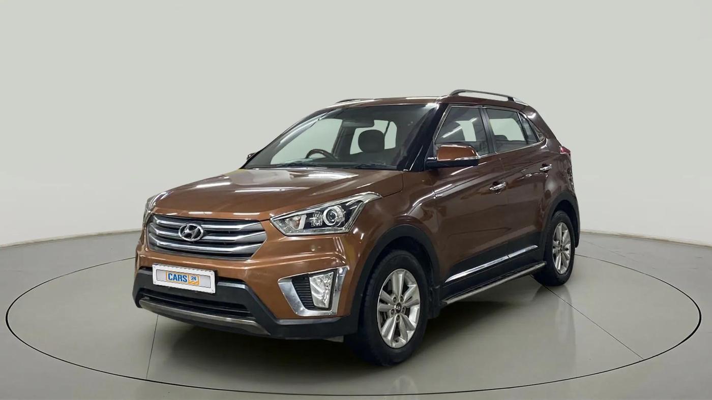 2017 Hyundai Creta SX PLUS 1.6 PETROL, Petrol, Manual, 71,892 km, Left Front Diagonal