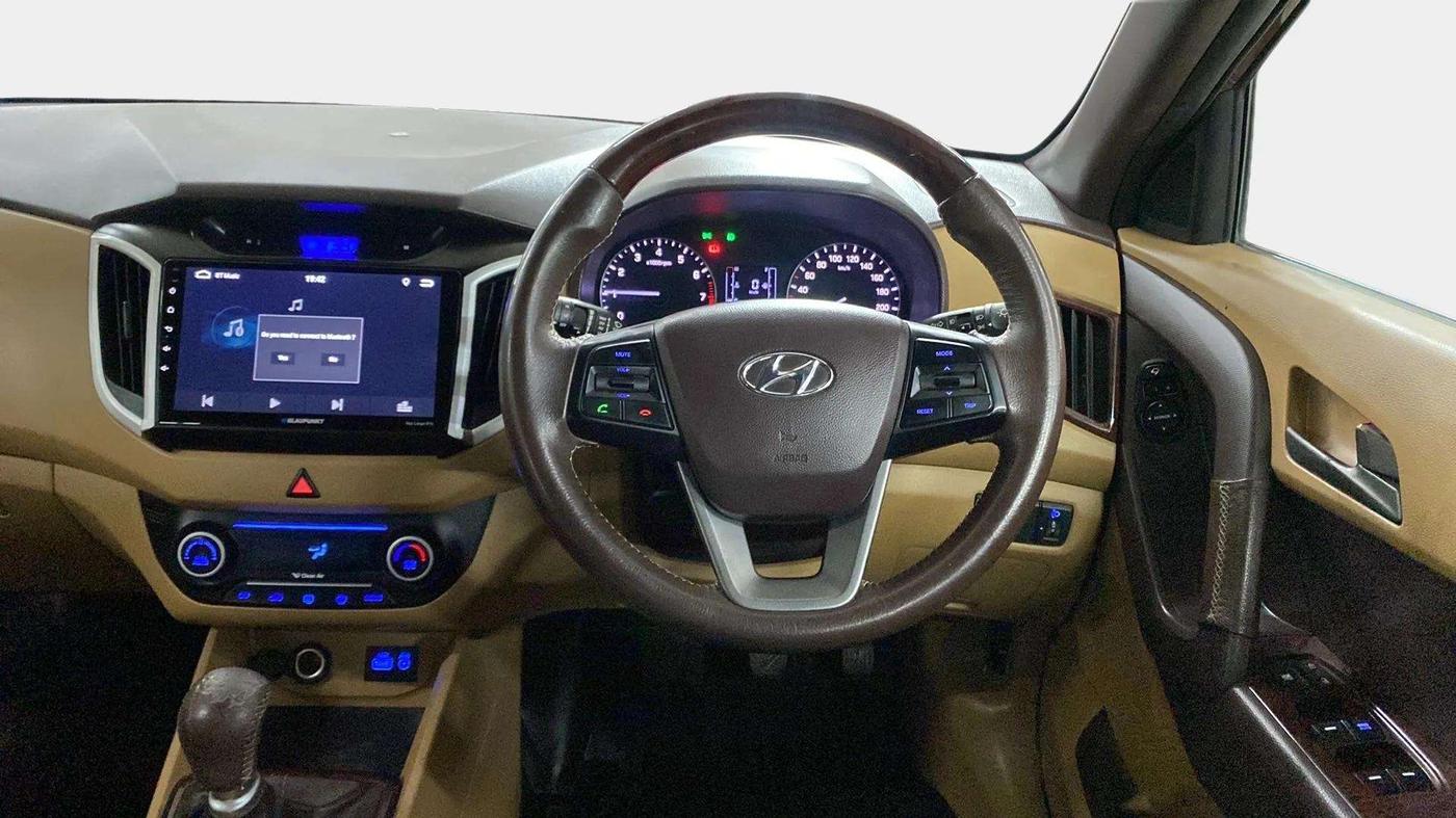2017 Hyundai Creta SX PLUS 1.6 PETROL, Petrol, Manual, 71,892 km, Steering Wheel Close Up
