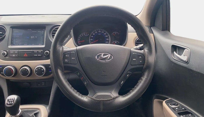 2017 Hyundai Grand i10 SPORTZ (O) 1.2 KAPPA VTVT, Petrol, Manual, 71,838 km, Steering Wheel Close Up