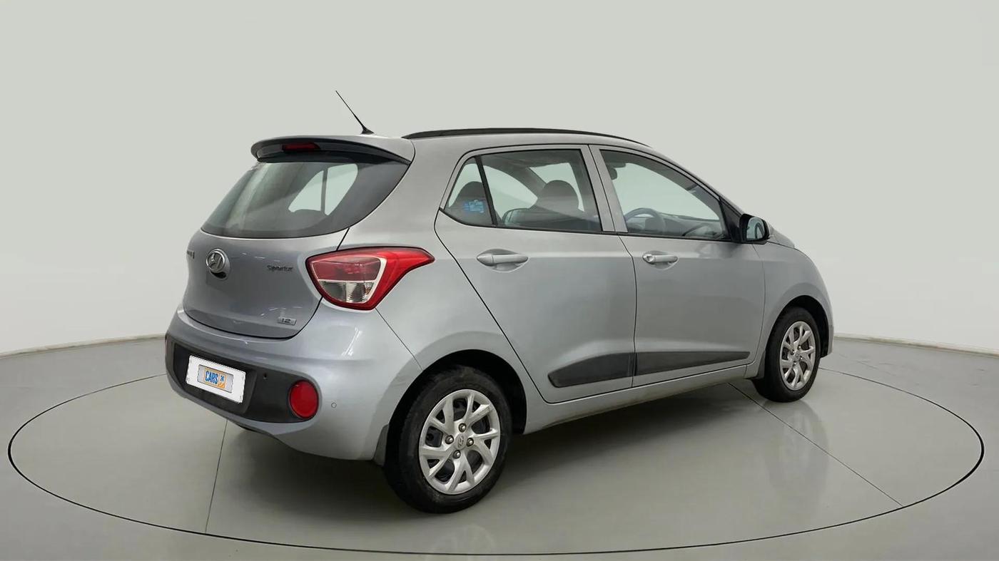 2019 Hyundai Grand i10 SPORTZ 1.2 KAPPA VTVT, Petrol, Manual, 43,463 km, Right Back Diagonal