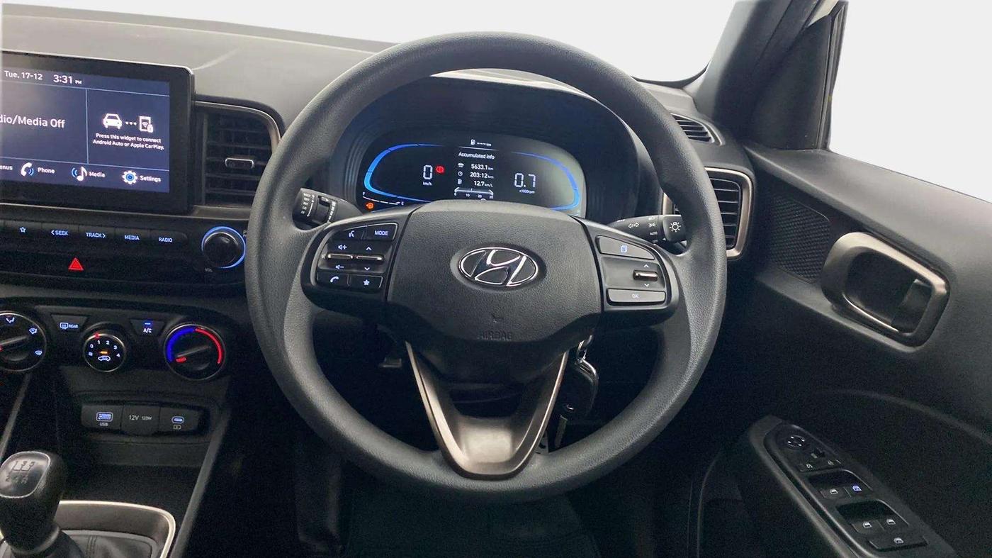 2023 Hyundai VENUE S (O) 1.2 KNIGHT EDITION, Petrol, Manual, 18,234 km, Steering Wheel Close Up