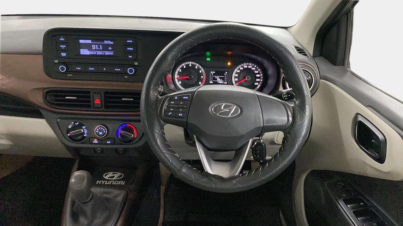 2020 Hyundai AURA S 1.2 CNG, CNG, Manual, 78,245 km, Steering Wheel Close Up