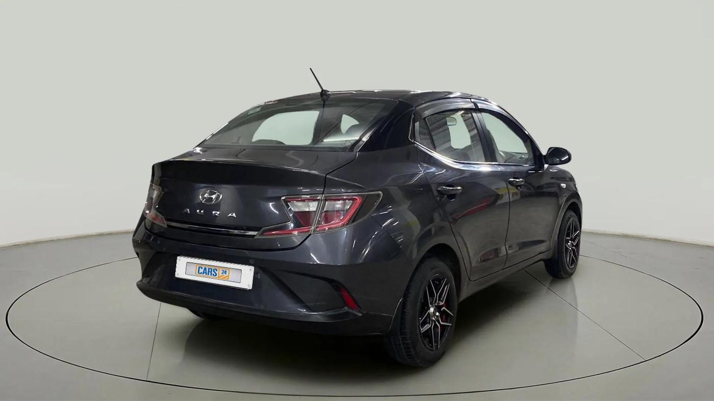 2020 Hyundai AURA S 1.2 CNG, CNG, Manual, 78,245 km, Right Back Diagonal