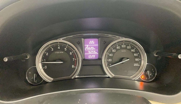 2017 Maruti Ciaz ALPHA 1.4 PETROL, Petrol, Manual, 76,279 km, Odometer Image