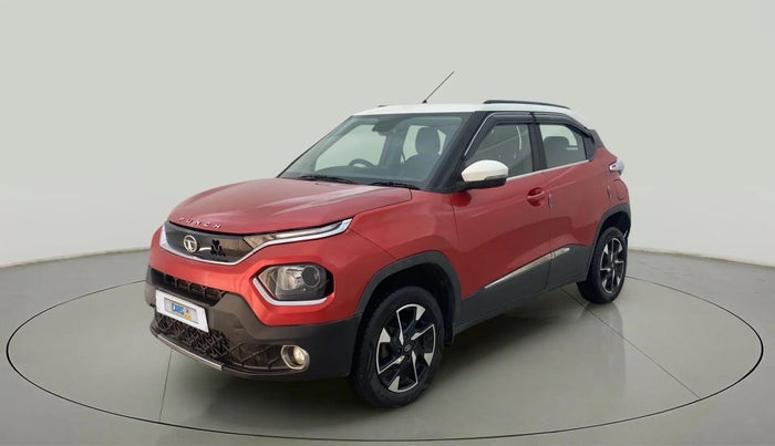 2021 Tata PUNCH CREATIVE AMT 1.2 RTN DUAL TONE, Petrol, Automatic, 23,831 km, Left Front Diagonal