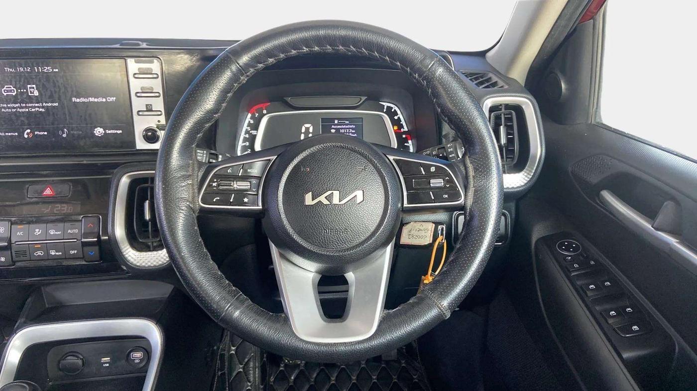 2022 KIA SONET HTK PLUS 1.2, Petrol, Manual, 15,581 km, Steering Wheel Close Up