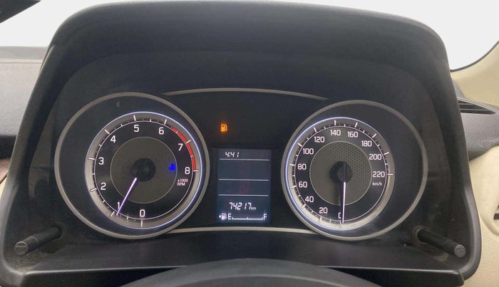 2018 Maruti Dzire VXI, Petrol, Manual, 74,354 km, Odometer Image