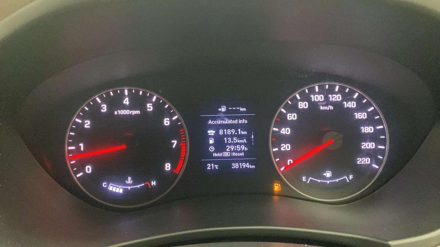 2019 Hyundai Elite i20 ASTA 1.2 (O), Petrol, Manual, 38,249 km, Odometer Image