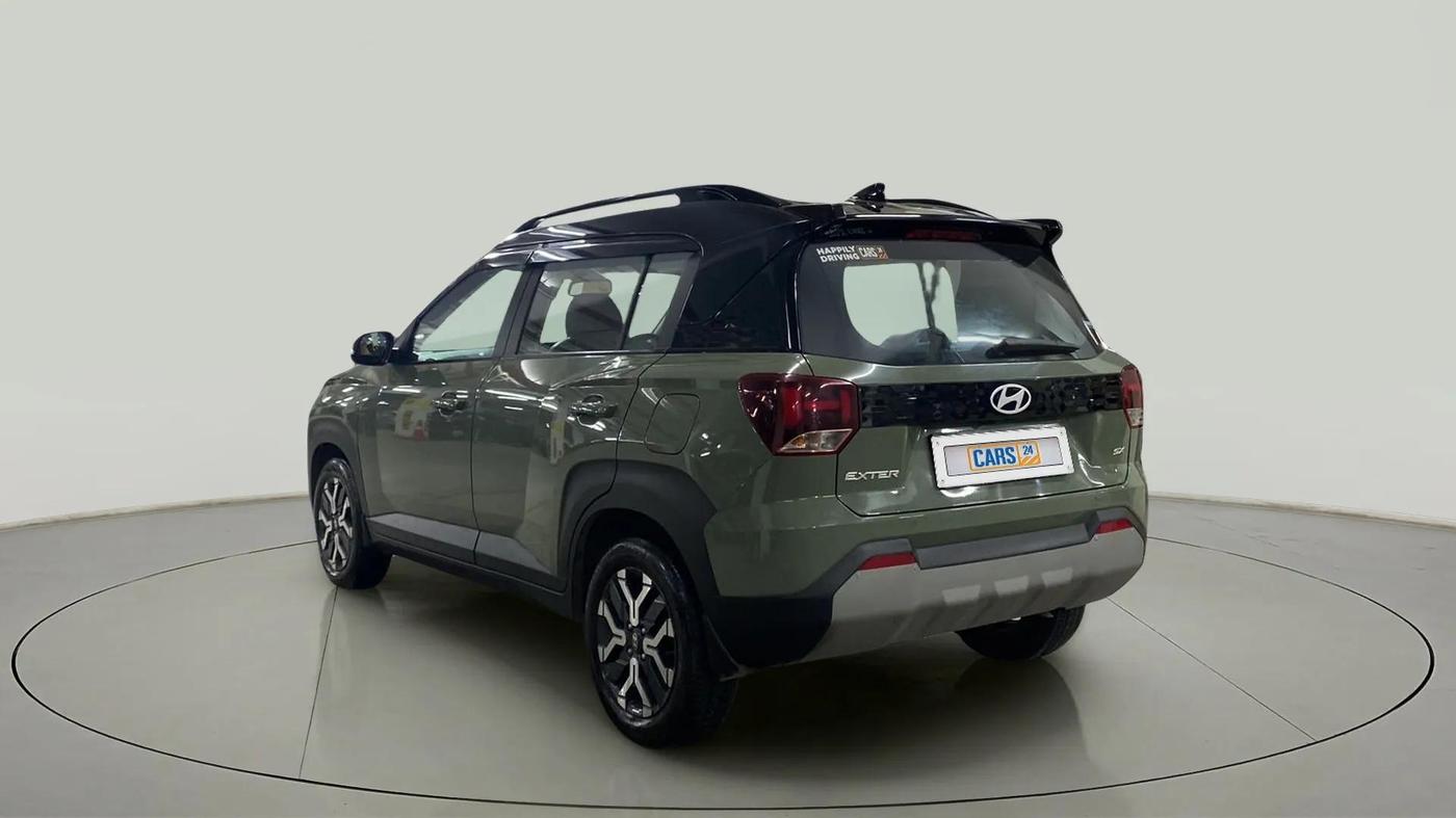 2024 Hyundai EXTER SX(O) CONNECT 1.2 AMT DUAL TONE, Petrol, Automatic, 2,162 km, Left Back Diagonal