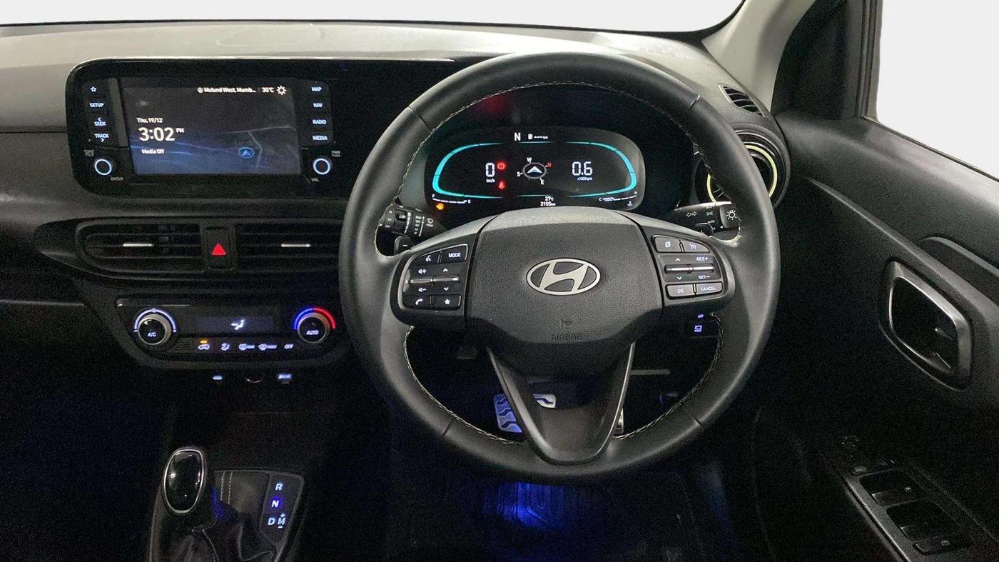 2024 Hyundai EXTER SX(O) CONNECT 1.2 AMT DUAL TONE, Petrol, Automatic, 2,162 km, Steering Wheel Close Up