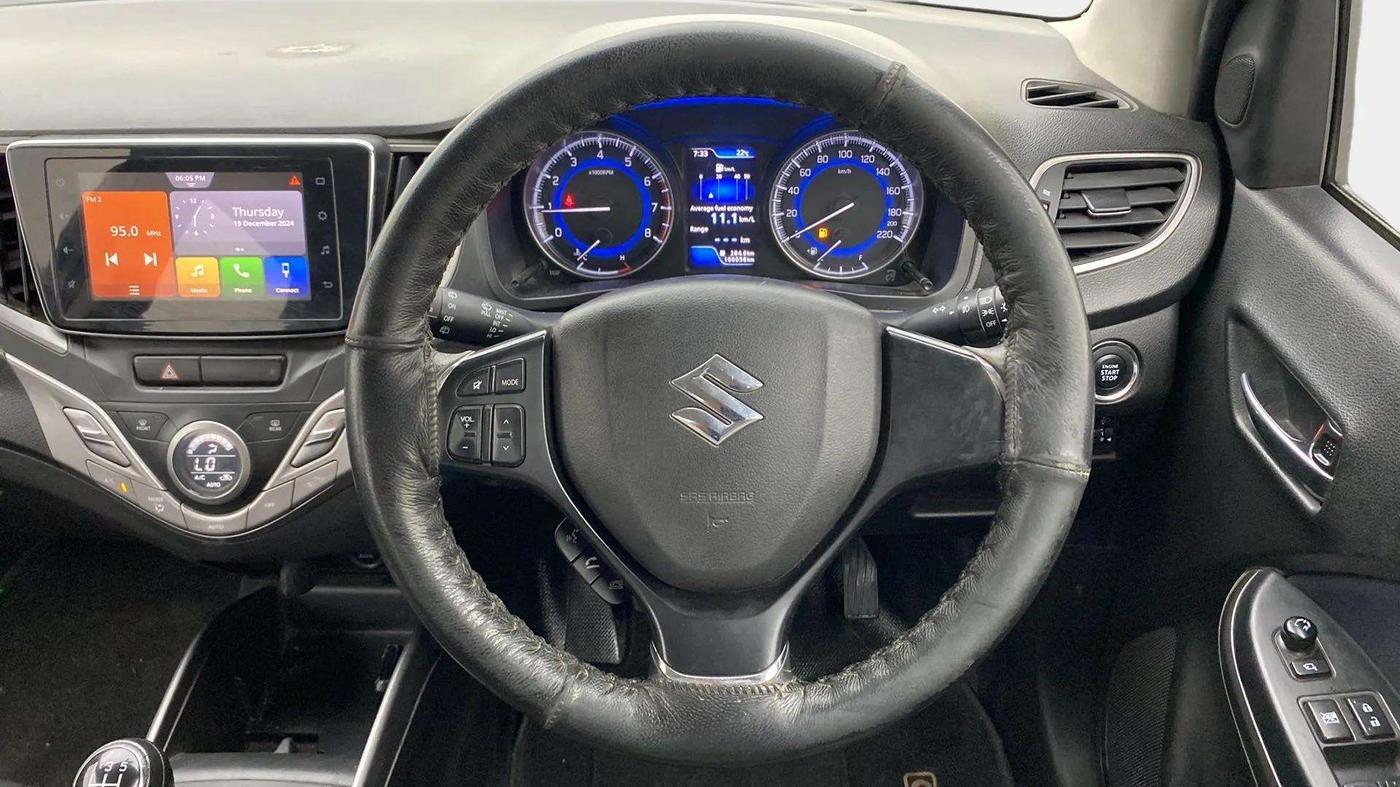 2019 Maruti Baleno ZETA PETROL 1.2, Petrol, Manual, 1,00,569 km, Steering Wheel Close Up