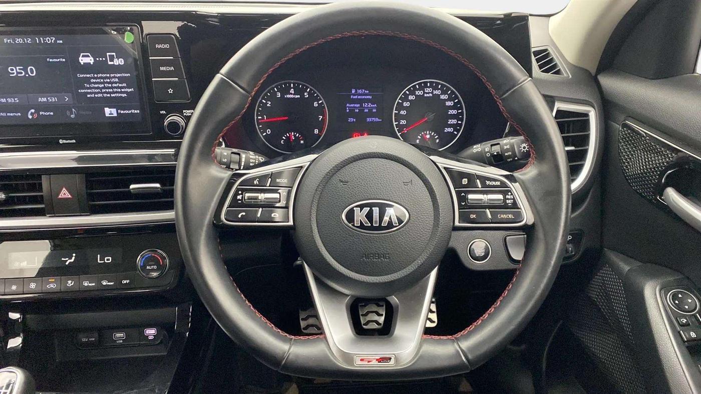 2019 KIA SELTOS GTK 1.4 PETROL, Petrol, Manual, 33,759 km, Steering Wheel Close Up
