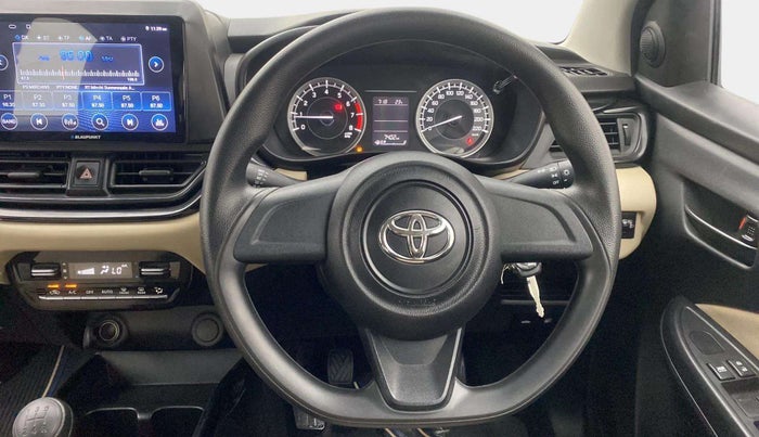 2022 Toyota Glanza E, Petrol, Manual, 7,459 km, Steering Wheel Close Up