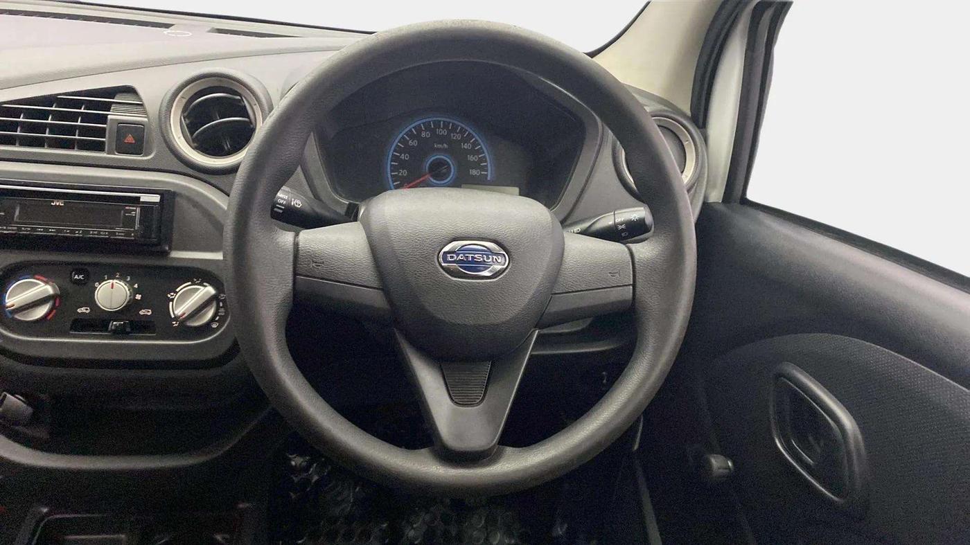 2019 Datsun Redi Go A, Petrol, Manual, 85,621 km, Steering Wheel Close Up