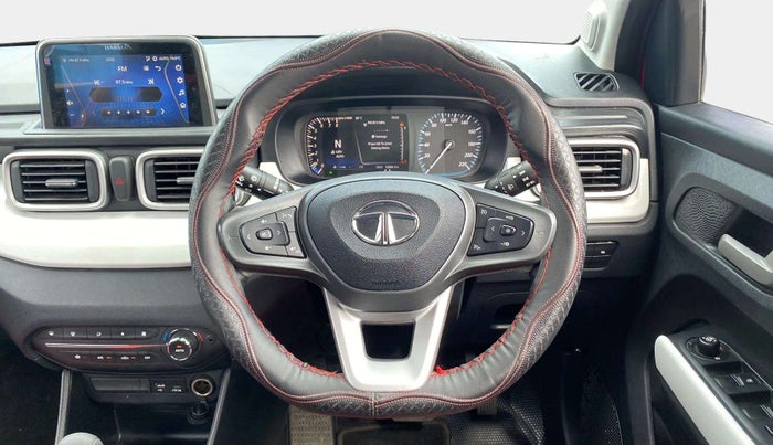 2023 Tata PUNCH Creative Flagship Dual Tone AMT, Petrol, Automatic, 12,379 km, Steering Wheel Close Up