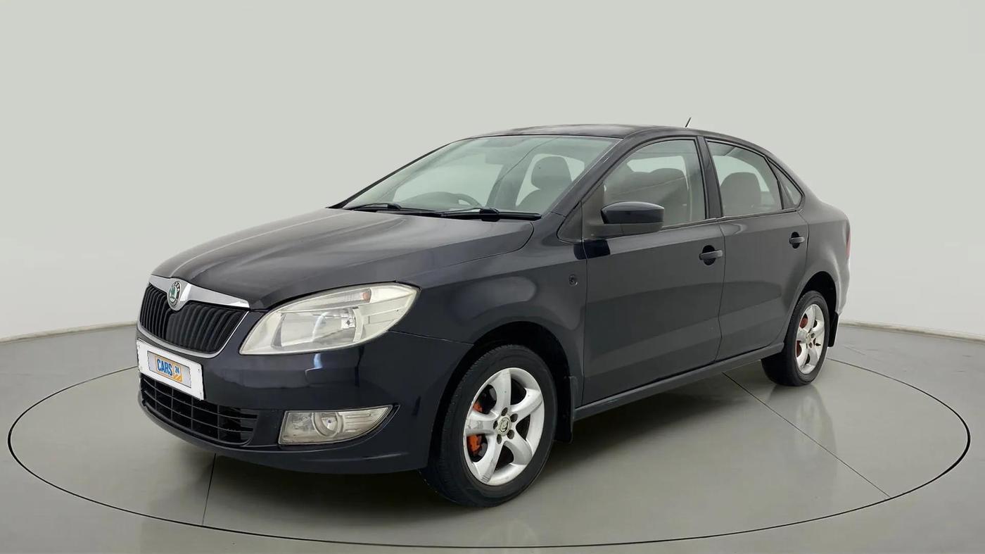 2013 Skoda Rapid ELEGANCE 1.6 TDI CR MT, Diesel, Manual, 1,21,208 km, Left Front Diagonal