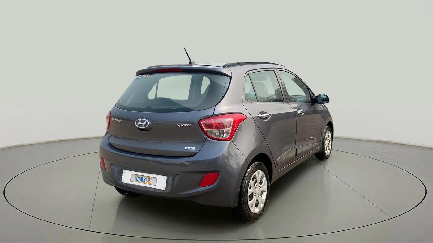 2014 Hyundai Grand i10 SPORTZ 1.2 KAPPA VTVT, Petrol, Manual, 32,111 km, Right Back Diagonal