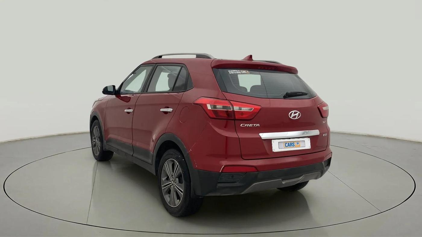 2016 Hyundai Creta SX PLUS AT 1.6 DIESEL, Diesel, Automatic, 98,888 km, Left Back Diagonal