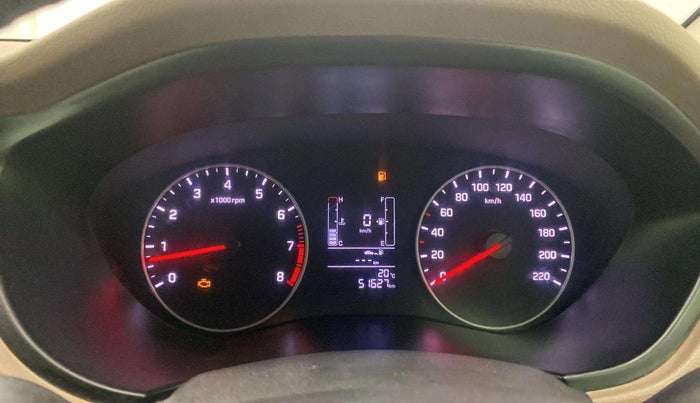 2019 Hyundai Elite i20 SPORTZ PLUS 1.2, CNG, Manual, 51,720 km, Instrument cluster - MIL light  due to CNG outside fitment