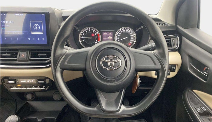 2024 Toyota Glanza E, Petrol, Manual, 4,619 km, Steering Wheel Close Up