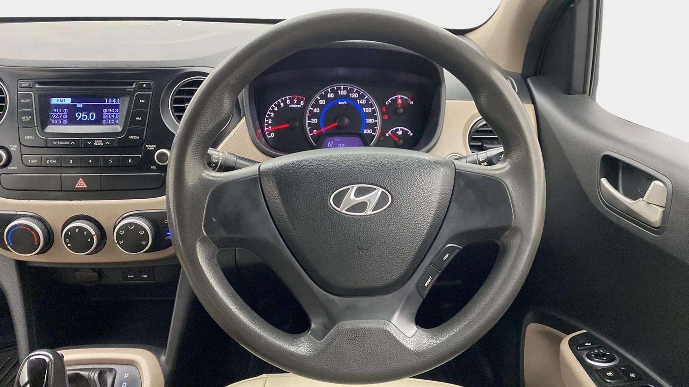 2014 Hyundai Grand i10 SPORTZ AT 1.2 KAPPA VTVT, Petrol, Automatic, 53,881 km, Steering Wheel Close Up