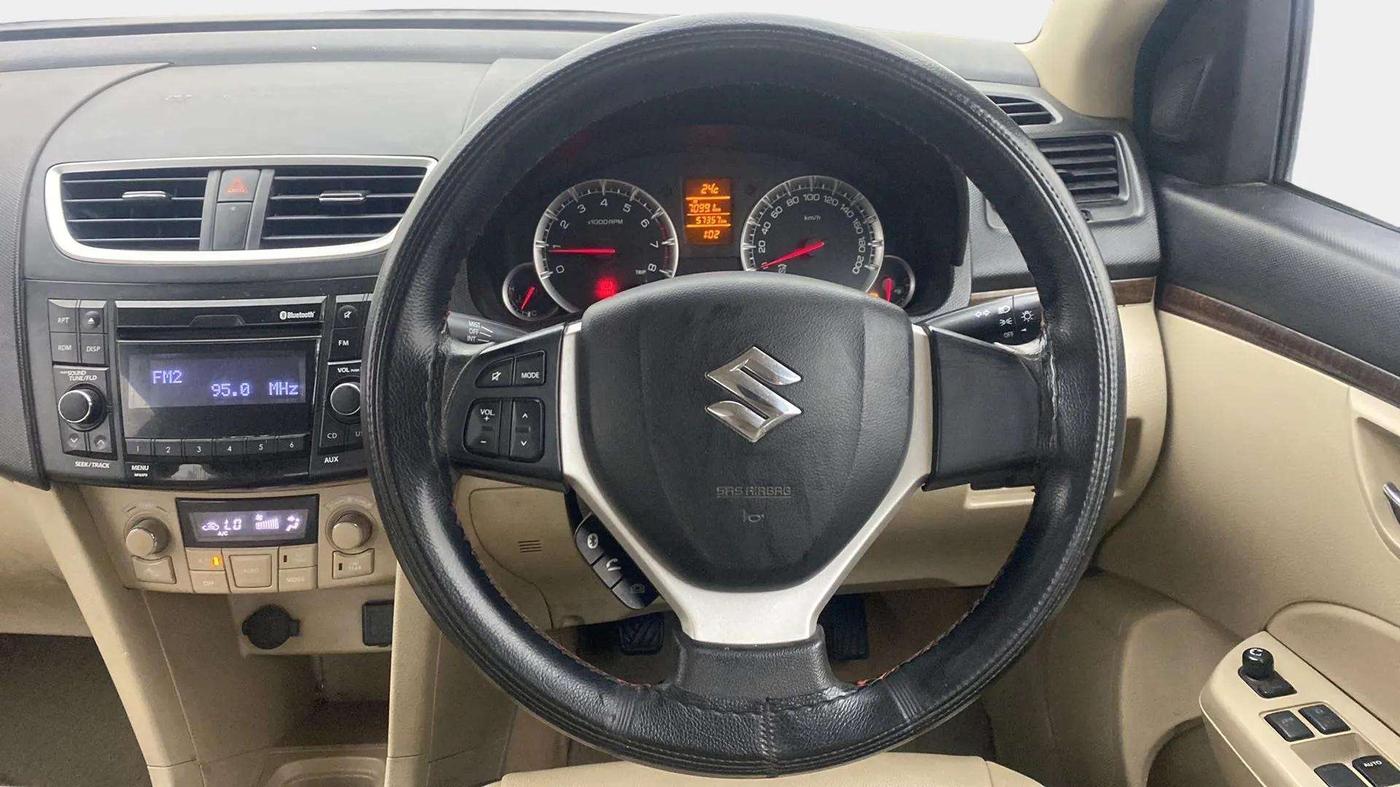 2015 Maruti Swift Dzire ZXI, Petrol, Manual, 57,892 km, Steering Wheel Close Up