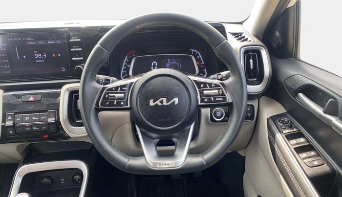 2021 KIA SONET HTX 1.0 IMT, Petrol, Manual, 18,872 km, Steering Wheel Close Up