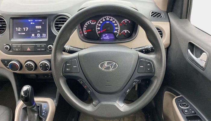 2017 Hyundai Grand i10 SPORTZ (O) AT 1.2 KAPPA VTVT, Petrol, Automatic, 45,494 km, Steering Wheel Close Up