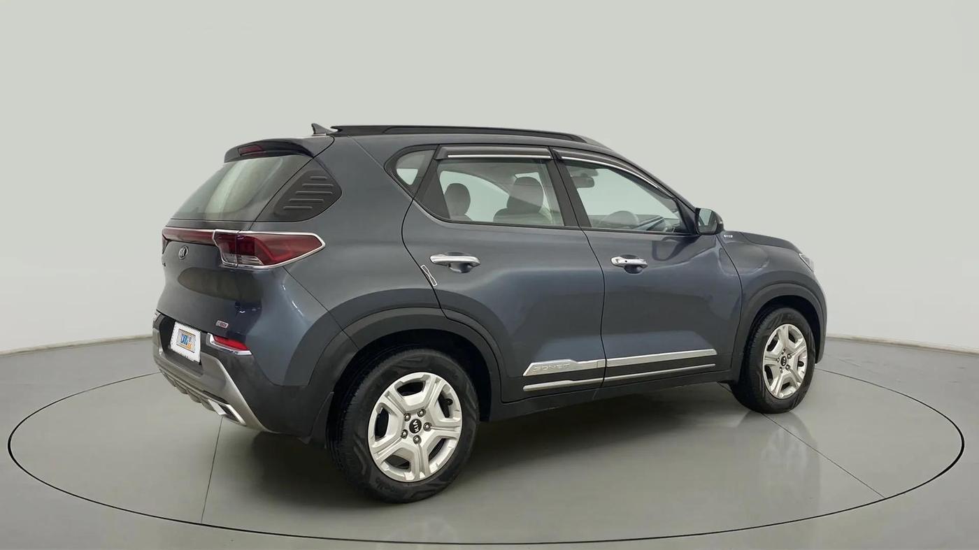 2020 KIA SONET HTX 1.0 IMT, Petrol, Manual, 16,557 km, Right Back Diagonal