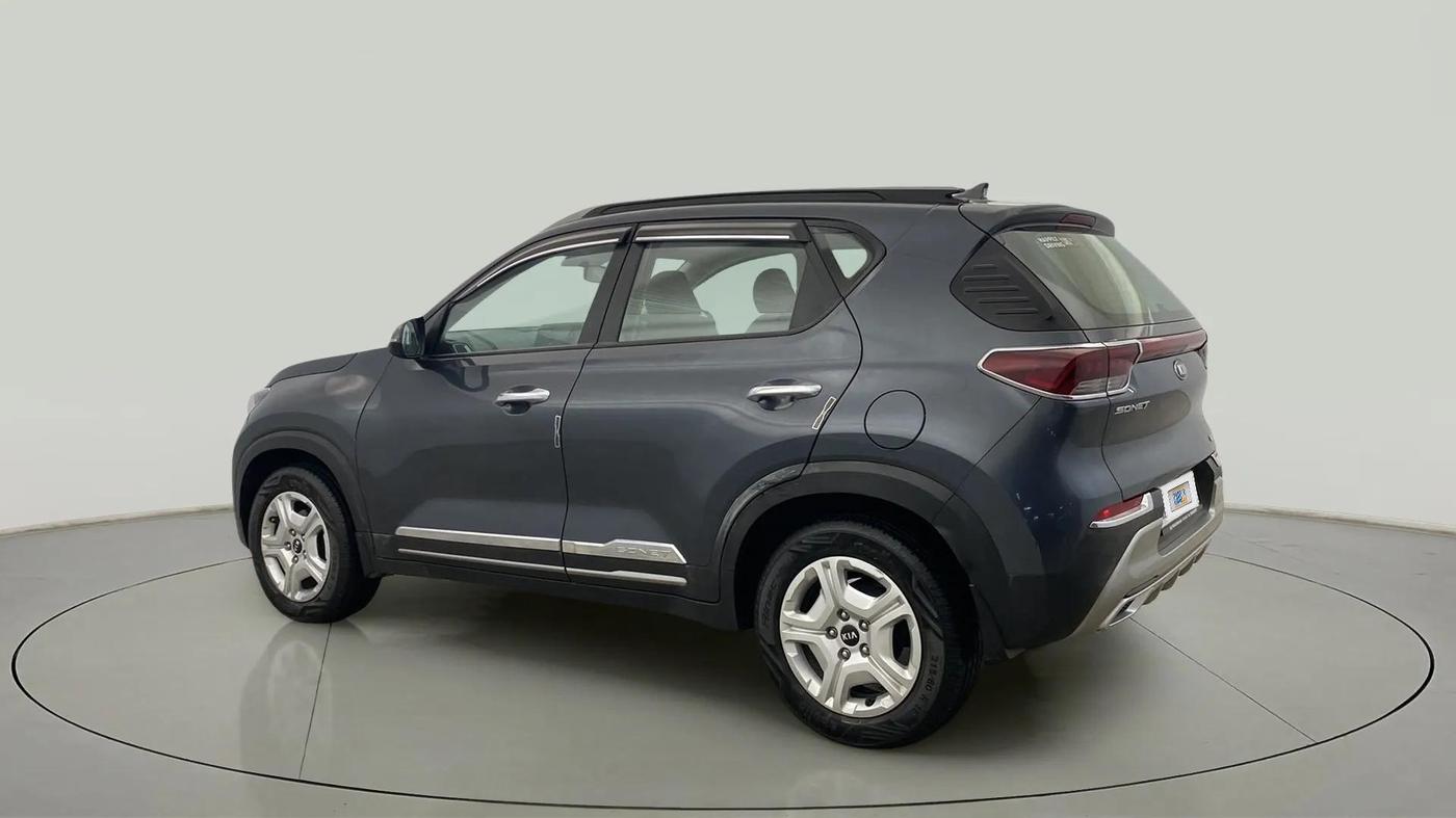 2020 KIA SONET HTX 1.0 IMT, Petrol, Manual, 16,557 km, Left Back Diagonal
