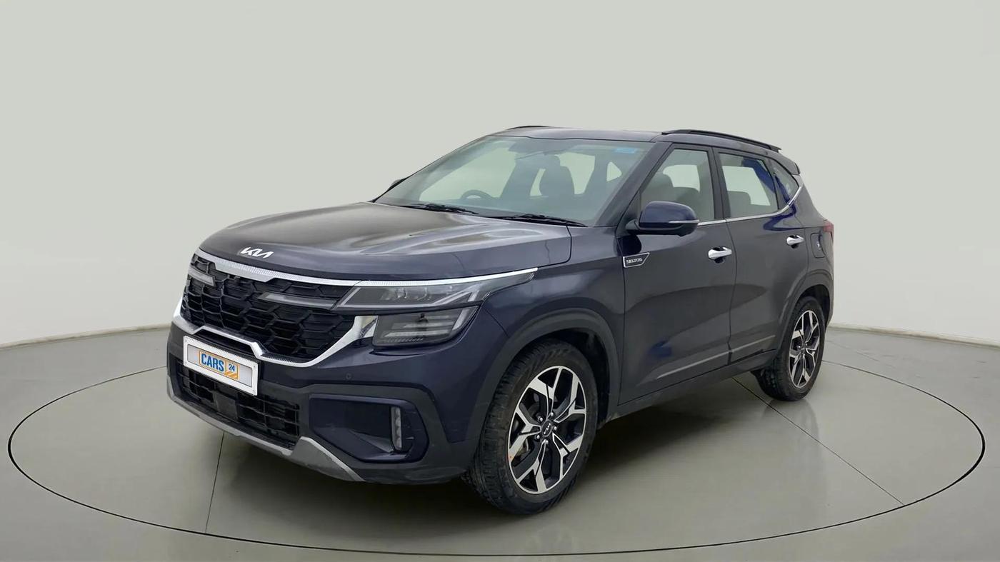 2023 KIA SELTOS 1.5 GTX+ TURBO GDI PETROL DCT, Petrol, Automatic, 14,695 km, Left Front Diagonal