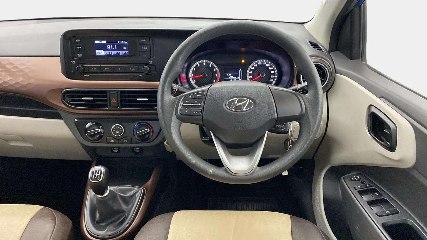 2020 Hyundai AURA S 1.2, Petrol, Manual, 13,330 km, Steering Wheel Close Up