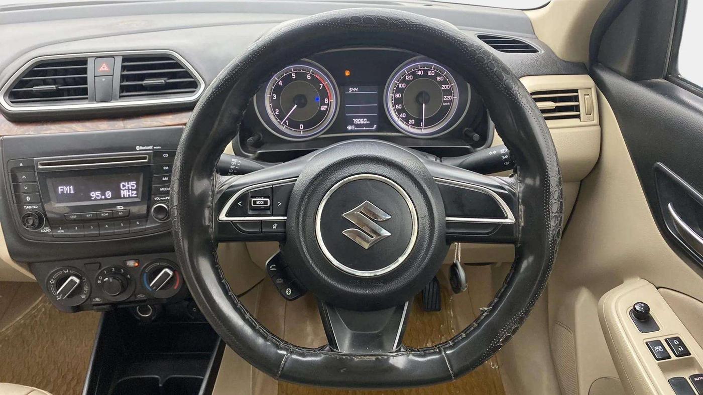 2019 Maruti Dzire VXI, Petrol, Manual, 79,036 km, Steering Wheel Close Up
