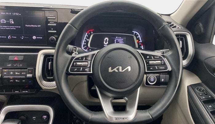 2021 KIA SONET HTX 1.0 DCT, Petrol, Automatic, 30,217 km, Steering Wheel Close Up