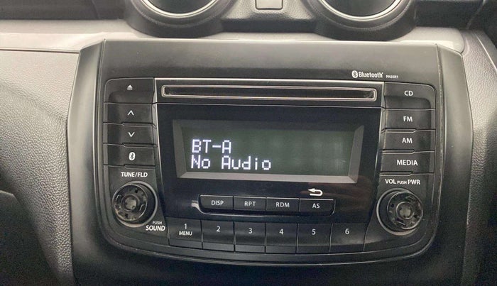 2018 Maruti Swift VXI, Petrol, Manual, 49,799 km, Infotainment system - Button has minor damage