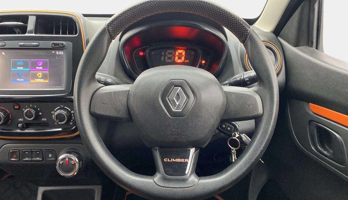 2018 Renault Kwid CLIMBER 1.0 AMT, Petrol, Automatic, 14,255 km, Steering Wheel Close Up