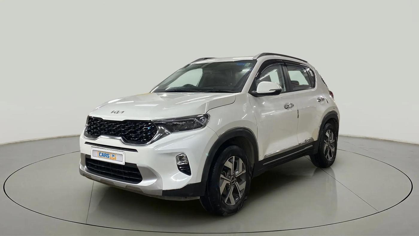 2021 KIA SONET HTX 1.0 IMT, Petrol, Manual, 22,807 km, Left Front Diagonal