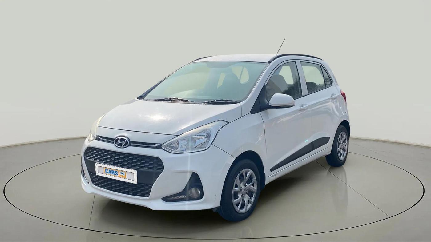 2018 Hyundai Grand i10 SPORTZ (O) 1.2 U2 CRDI, Diesel, Manual, 77,924 km, Left Front Diagonal