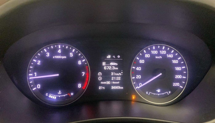 2016 Hyundai Elite i20 ASTA 1.2 (O), Petrol, Manual, 35,128 km, Odometer Image