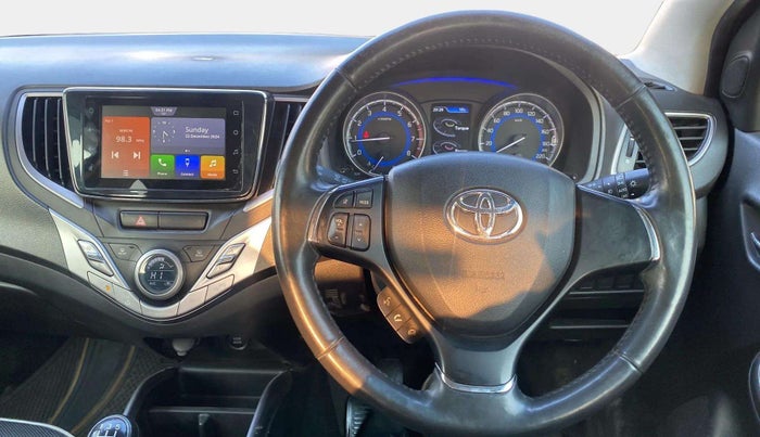 2021 Toyota Glanza V, Petrol, Manual, 53,458 km, Steering Wheel Close Up