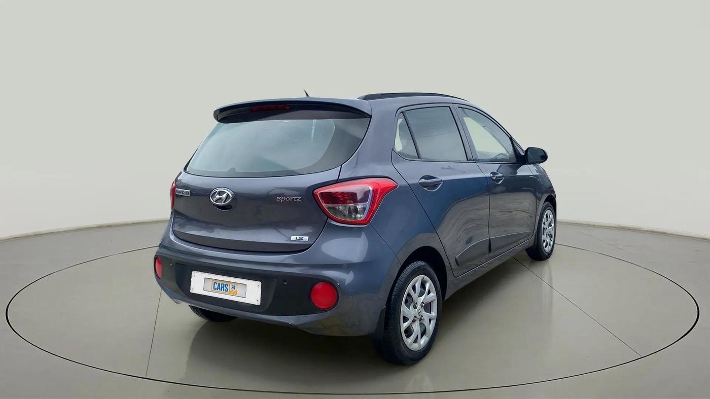 2019 Hyundai Grand i10 SPORTZ 1.2 KAPPA VTVT, Petrol, Manual, 54,456 km, Right Back Diagonal