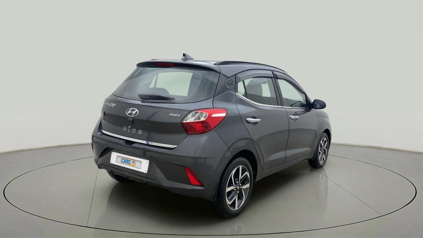 2021 Hyundai GRAND I10 NIOS ASTA 1.2 KAPPA VTVT, Petrol, Manual, 50,796 km, Right Back Diagonal