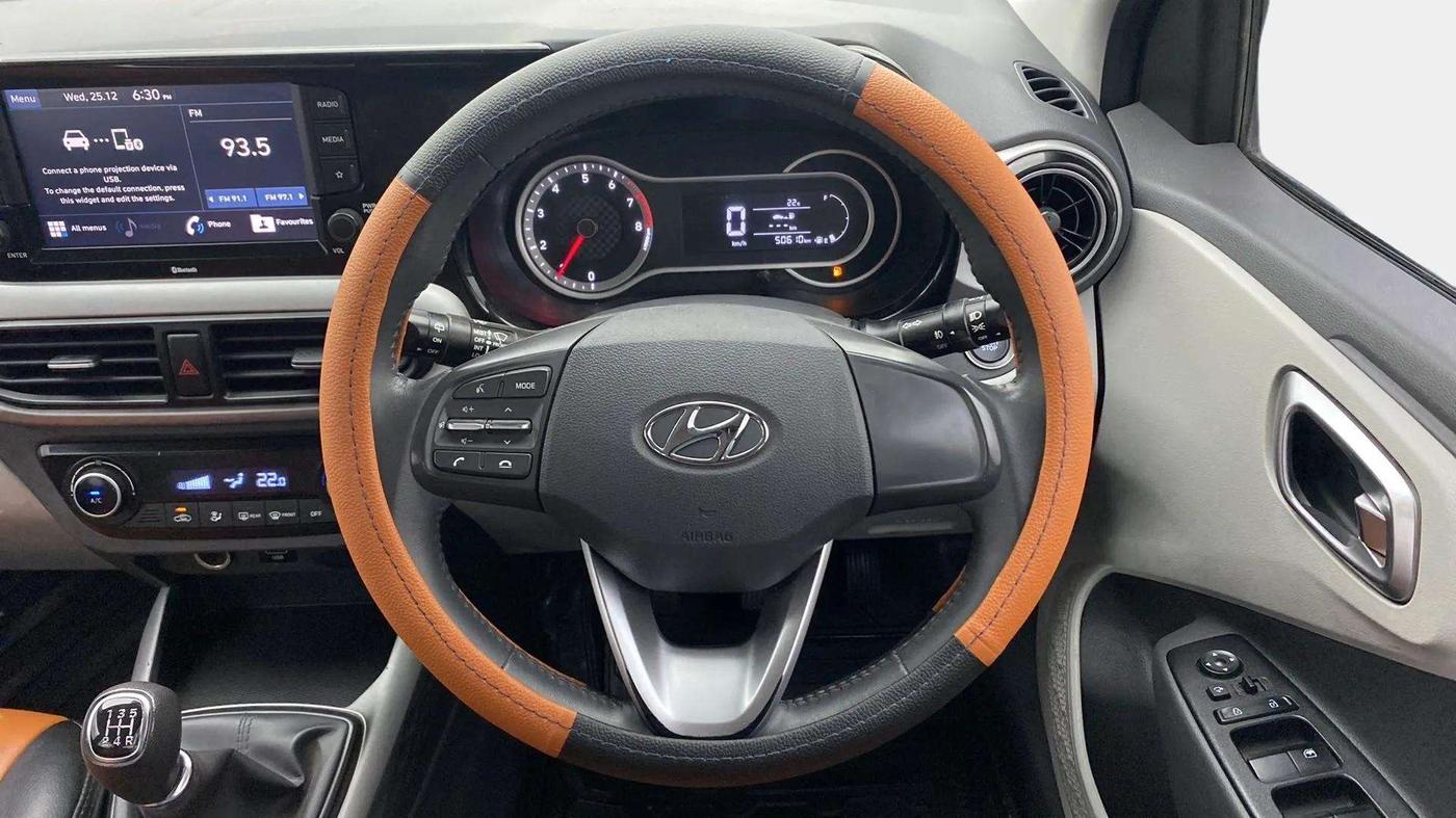 2021 Hyundai GRAND I10 NIOS ASTA 1.2 KAPPA VTVT, Petrol, Manual, 50,796 km, Steering Wheel Close Up