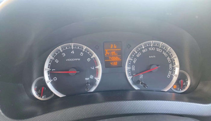 2017 Maruti Swift ZXI, Petrol, Manual, 74,970 km, Odometer Image