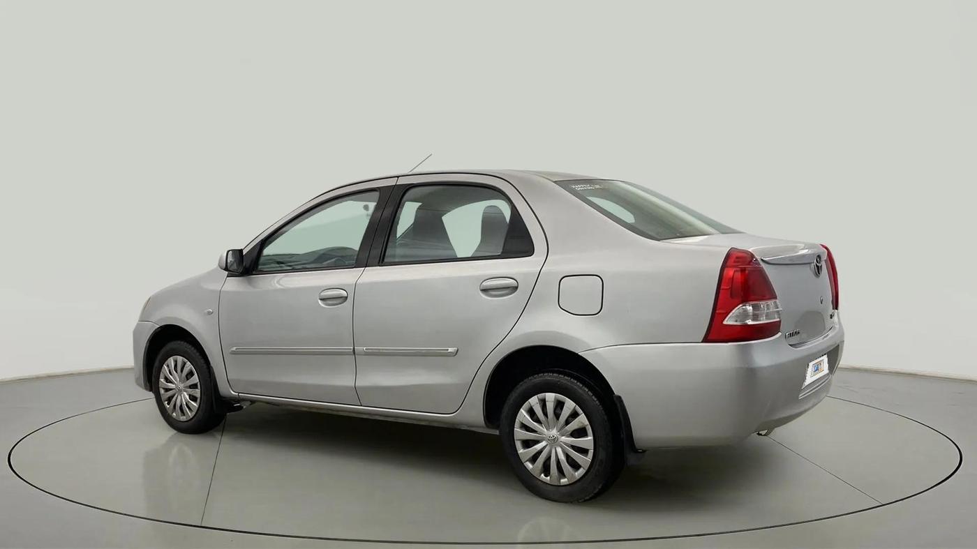 2013 Toyota Etios G, Petrol, Manual, 76,306 km, Left Back Diagonal