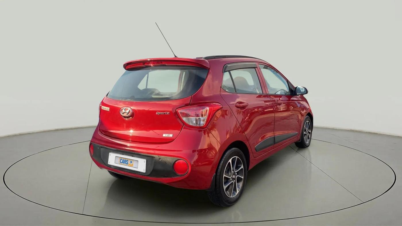 2019 Hyundai Grand i10 SPORTZ AT 1.2 KAPPA VTVT, Petrol, Automatic, 74,502 km, Right Back Diagonal