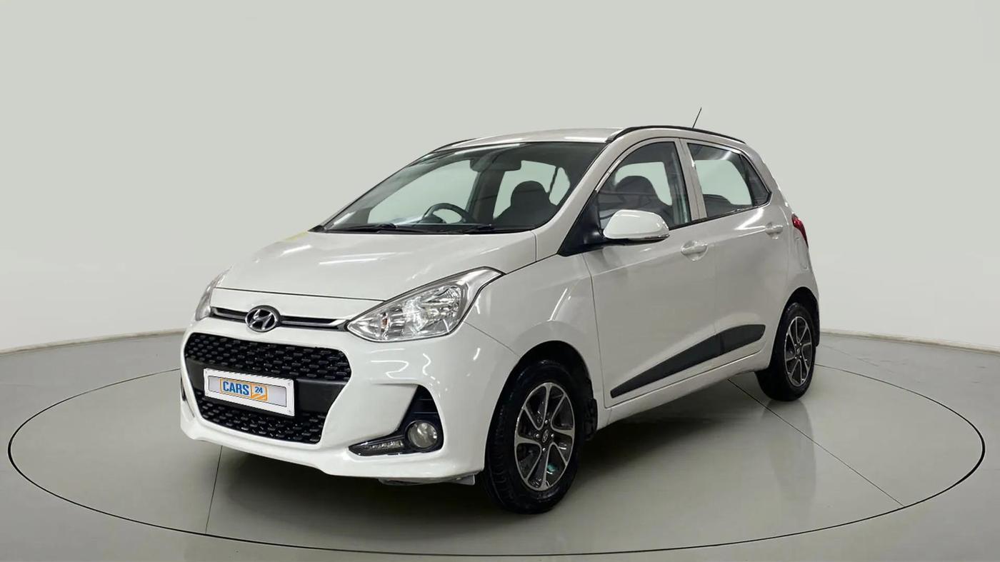 2018 Hyundai Grand i10 SPORTZ (O) AT 1.2 KAPPA VTVT, Petrol, Automatic, 37,720 km, Left Front Diagonal