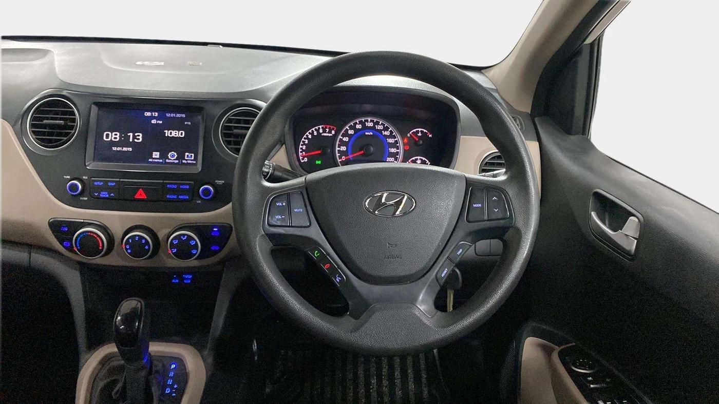 2018 Hyundai Grand i10 SPORTZ (O) AT 1.2 KAPPA VTVT, Petrol, Automatic, 37,720 km, Steering Wheel Close Up
